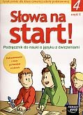 Słowa na start! Klasa 4, szkoła podstawowa, część 1. Język polski. Podręcznik do nauki o języku z ćw