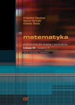 Matematyka. Klasa 3, liceum, część 1. Podręcznik. Zakres podstawowy i rozszerzony