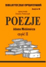 Biblioteczka Opracowań Poezje Adama Mickiewicza cz. II.  B.38