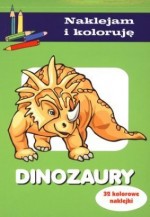 Dinozaury. Naklejam i koloruję