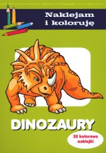 Dinozaury. Naklejam i koloruję