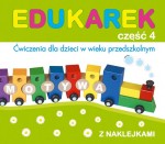 Edukarek część 4. Ćwiczenia dla dzieci w wieku przedszkolnym z naklejkami.