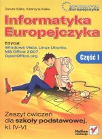 Informatyka Europejczyka. Klasa 4-6, szkoła podstawowa, część 1. Zeszyt ćwiczeń (Vista)