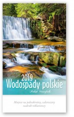 Kalendarz 2019 ścienny Wodospady polskie RW 7