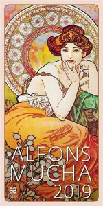 Kalendarz 2019 Wieloplanszowy Alfons Mucha EX