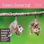 Kalendarz ścienny Dzieci zwierząt 2014