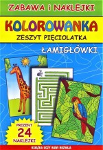 Kolorowanka. Łamigłówki 5-latka