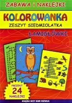 Kolorowanka. Łamigłówki 7-latka