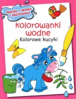 Kolorowanki wodne. Kolorowe kucyki