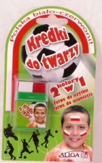 Kredki do twarzy. Polska biało-czerwoni!