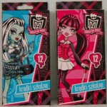 Kredki szkolne Monster High. 12 kolorów