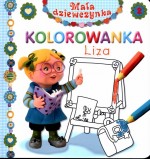 Mała dziewczynka Liza. Kolorowanka