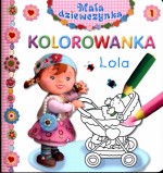 Mała dziewczynka Lola. Kolorowanka