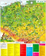 Mapa Polska w obrazkach dla dzieci  1:750 000