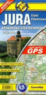 Mapa turystyczna. Jura Krakowsko-Częstochowska. Część południowa 1:50 000