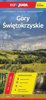 Mapa turystyczna laminowana. Góry Świętokrzyskie. Skala 1 : 120 000. Europilot