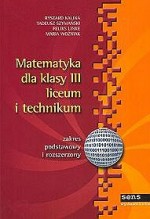 Matematyka klasa 3, liceum i technikum. Podręcznik. Zakres podstawowy i rozszerzony