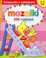 Mozaiki 2-3 lata Książeczka z naklejkami