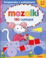 Mozaiki 3-4 lata Książeczka z naklejkami