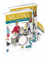 Nuty, smyki i patyki. Klasa 5, szkoła podstawowa, część 1-2. Muzyka. Podręcznik + CD