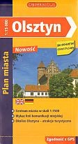 Olsztyn. Plan miasta w skali 1:15 000