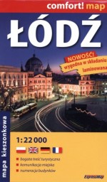 Plan miasta.  Łódź. 1:22 000  Midi Laminowana