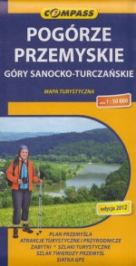 Pogórze Przemyskie Góry Sanocko-Turczyńskie mapa turystyczna  1:50 000