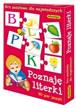 POZNAJĘ LITERKI gra puzzlowa edukacyjna nauka