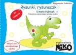 Rysunki, rysuneczki Dinusia Gąbeczki. Ćwiczenia usprawniające piszącą rączkę