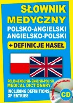 Słownik medyczny polsko-angielski, angielsko-polski + definicje haseł + CD