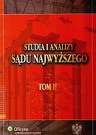 Studia i Analizy Sądu Najwyższego. Tom II