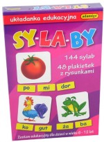 Gra SYLABY - układanka edukacyjna nauka czytania