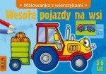 Wesołe pojazdy na wsi. Malowanka z wierszykami