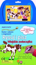 Wiejskie zwierzątka. Rysuj i pisz