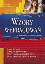 Wzory wypracowań. Wszystkie lektury z podstawy programowej. Liceum i technikum