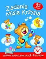 Zadania Misia Krzysia. Zabawy edukacyjne dla 3 i 4-latków