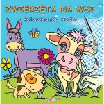 Zwierzęta na wsi. Kolorowanka wodna